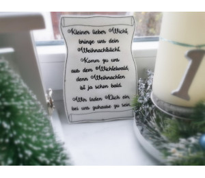 Stickdatei - Wichtelgedicht Gedicht Wichtel Schriftrolle